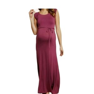 Jessica Simpson Maternity Dress Cross Back Purple